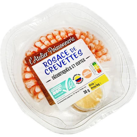 L'ATELIER POISSONNERIE Rozeta z różowych krewetek z sosem koktajlowym 130 g