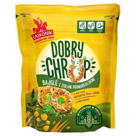 LAJKONIK Dobry Chrup Bajgle z ziołami prowansalskimi 100 g