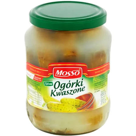 MOSSO Ogórki kwaszone 680 g / 310 g