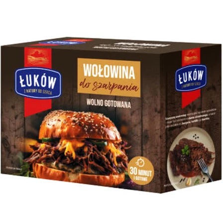 ŁUKÓW Wołowina do szarpania wolno gotowana (porcja ok. 720-1100g) 1 kg