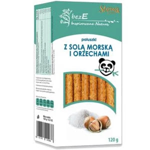 STEMA bezE Paluszki z solą morską i orzechami 120 g