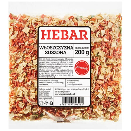 HEBAR Włoszczyzna suszona 200 g