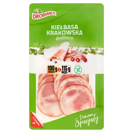 DROBIMEX Kiełbasa krakowska drobiowa 100 g