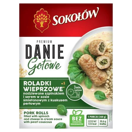 SOKOŁÓW Premium Danie gotowe roladki wieprzowe 360 g