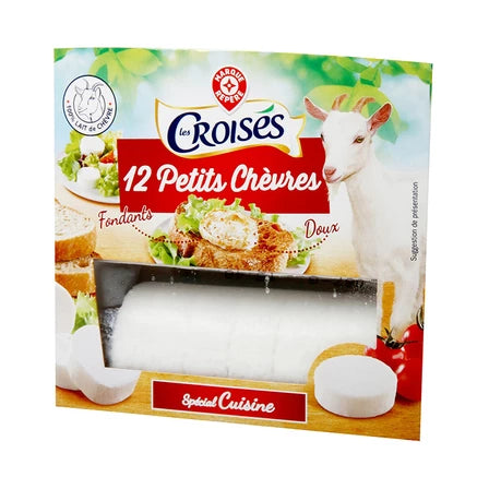 WIODĄCA MARKA Słodkie krążki sera z mleka koziego (12 szt.) 200 g