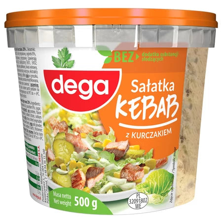 DEGA Sałatka kebab z kurczakiem 500 g