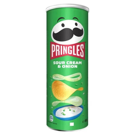 PRINGLES Sour Cream & Onion Chrupki o smaku śmietanowo-cebulowym 165 g