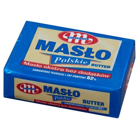 MLEKOVITA Masło polskie ekstra bez dodatków 82% 200 g