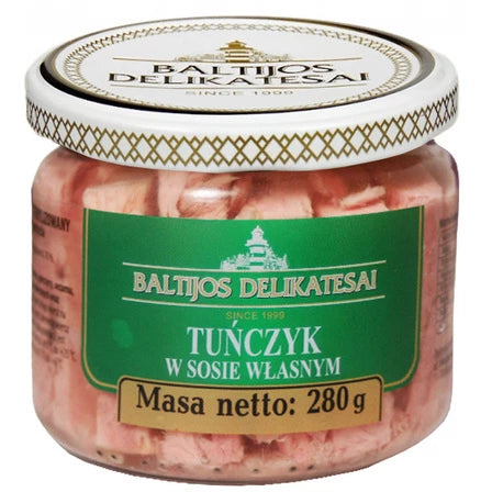 BALTIJOS DELIKATESAI Tuńczyk w sosie własnym 280 g