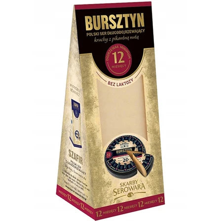 SKARBY SEROWARA Ser Bursztyn bez laktozy dojrzewał minimum 12 miesięcy 180 g