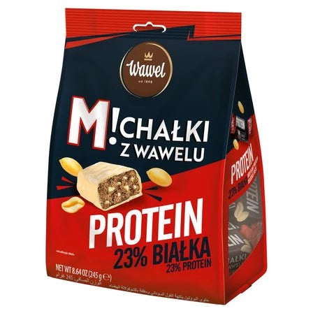 WAWEL Michałki z Wawelu Cukierki białkowe w białej polewie 245 g