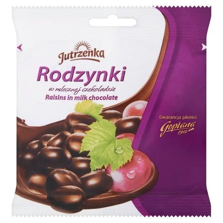 JUTRZENKA Rodzynki w mlecznej czekoladzie 80 g