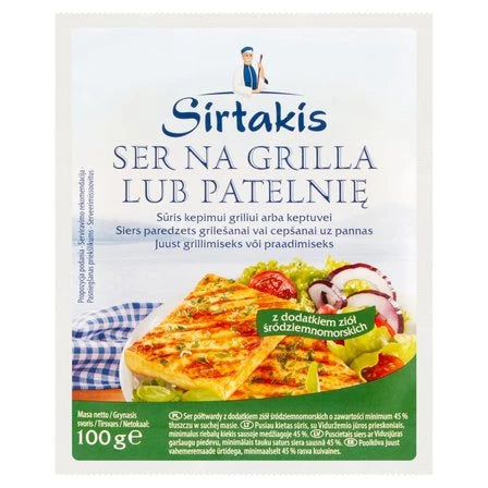 SIRTAKIS Ser na grilla lub patelnię z dodatkiem ziół śródziemnomorskich 100 g