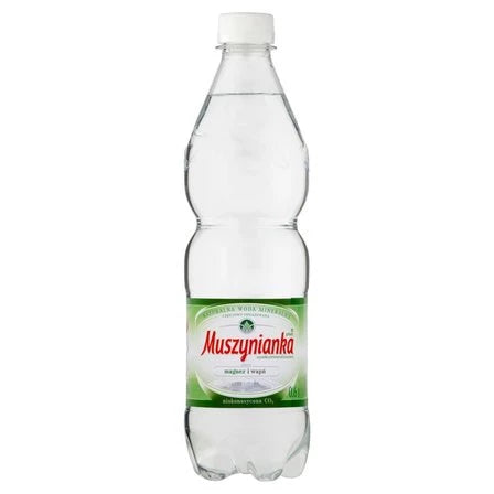MUSZYNIANKA plus Naturalna woda mineralna wysokozmineralizowana niskonasycona CO2 600 ml