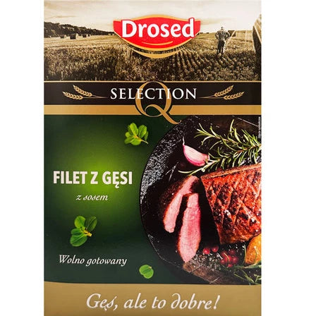 DROSED Selection Filet z gęsi z sosem wolno gotowany (Filet 420g + Sos 30g) 450 g