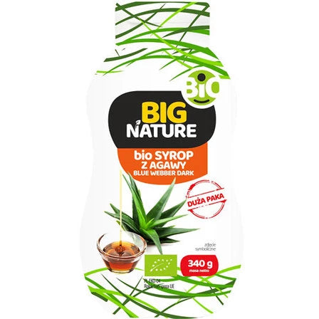 BIG NATURE Syrop z agawy Blue Webber Dark bio 340 g