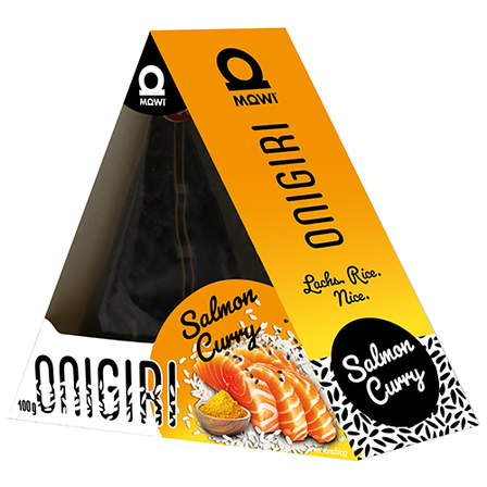 MOWI Onigiri z ryżem łososiem i przyprawą curry 100 g