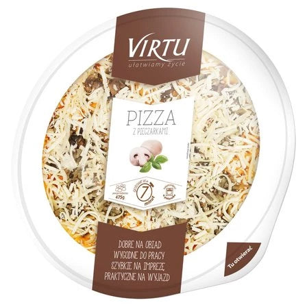 VIRTU Pizza z pieczarkami 475 g