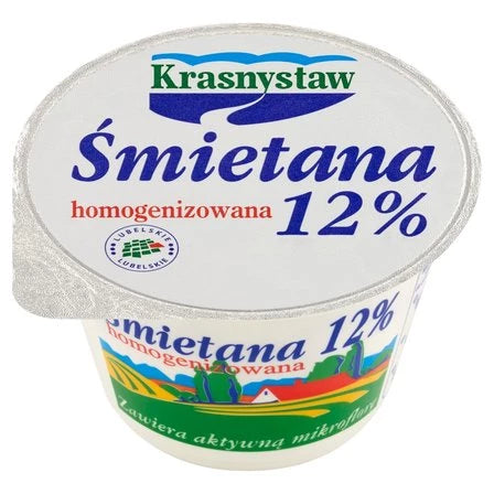 KRASNYSTAW Śmietana 12% homogenizowana 150 g