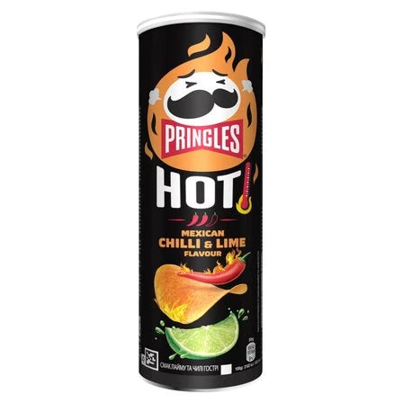 PRINGLES Hot Chrupki o smaku chilli i limonki 160 g