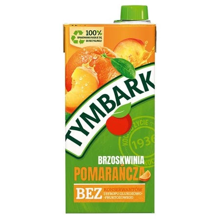 TYMBARK Napój pomarańcza brzoskwinia 1 L