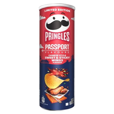 PRINGLES Passport Chrupki o smaku słodkich skrzydełek 165 g