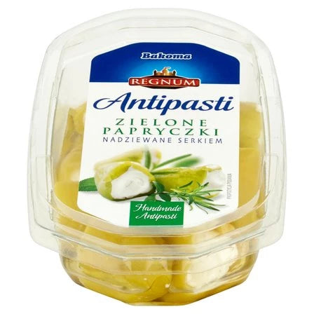 BAKOMA Regnum Zielone papryczki nadziewane serkiem 150 g
